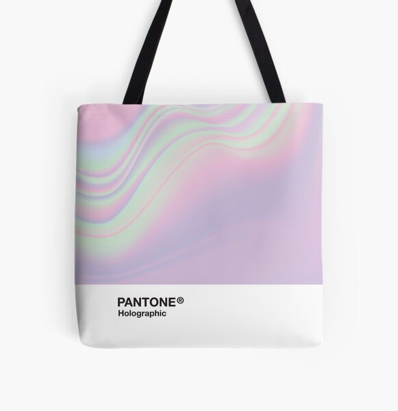 Pink holographic outlet tote bag