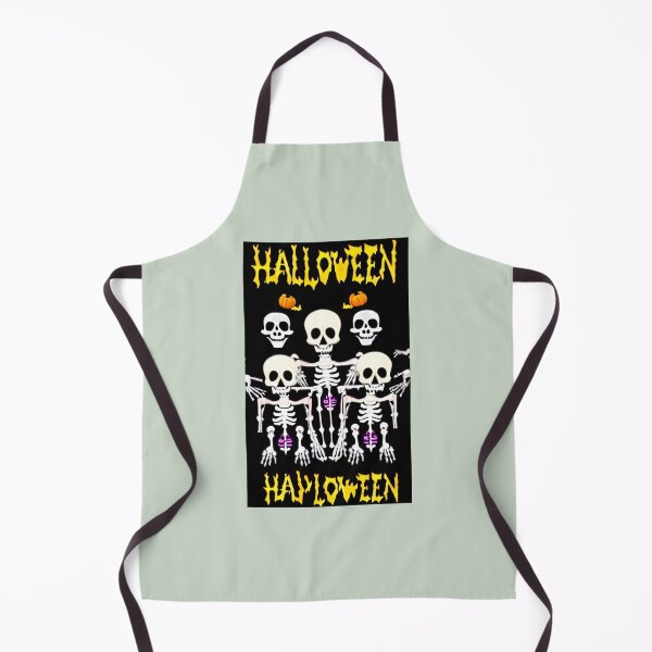 Item preview, Happy Halloween! Halloween skeletons and Pumpkins designed and sold by alien-punk.