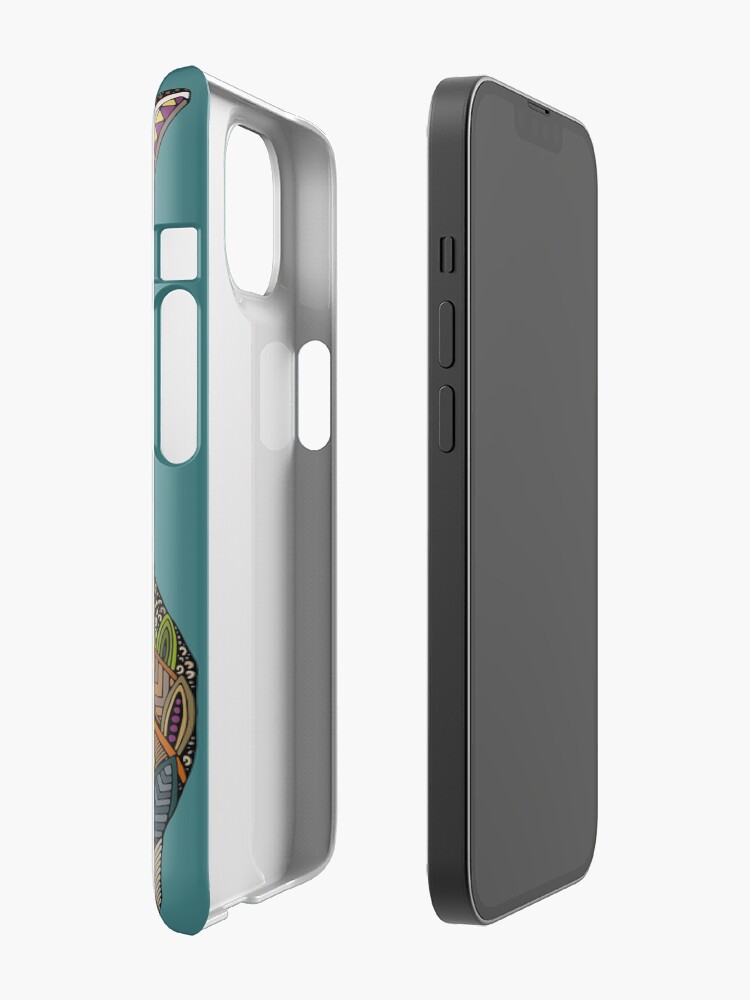 Thumbnail 2 of 4, iPhone Case, rabbit teal designed and sold by scrummy.