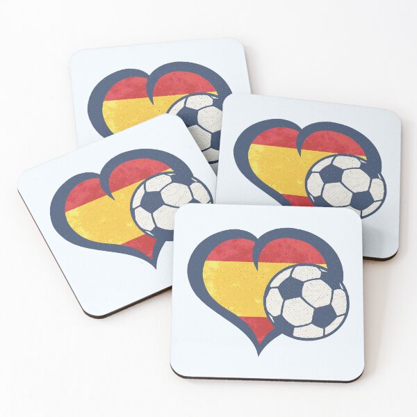 Item preview, Soccer Heart Spanish Flag - WOSO FutFem designed and sold by Numero14.