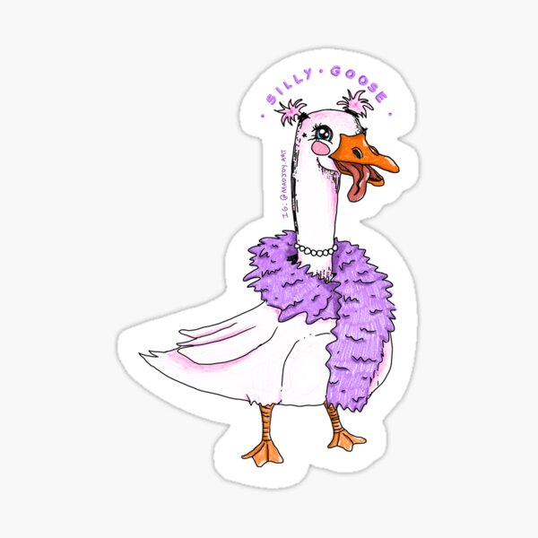 Goose Duck Que Cute Confused Face with Sombrero Hat Sticker sold by Sly  Moore, SKU 40192432