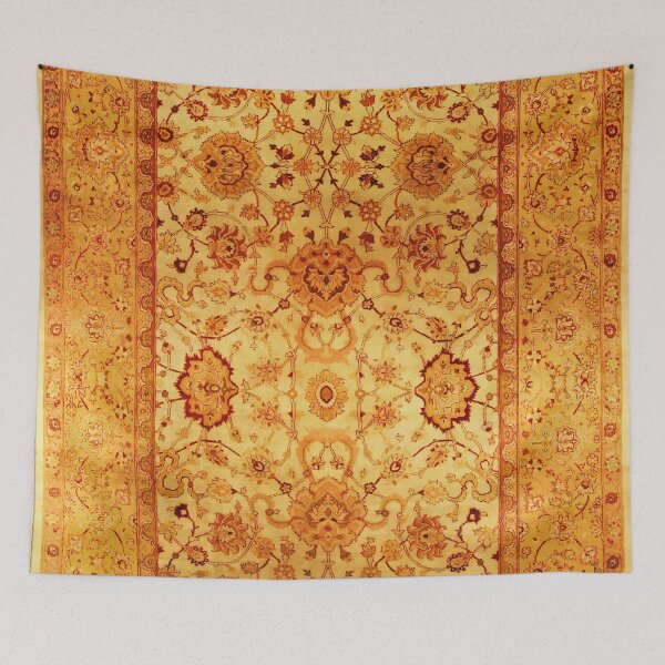 Item preview, Antique Indian Amritsar Rug Print designed and sold by Vicky Brago-Mitchell®.