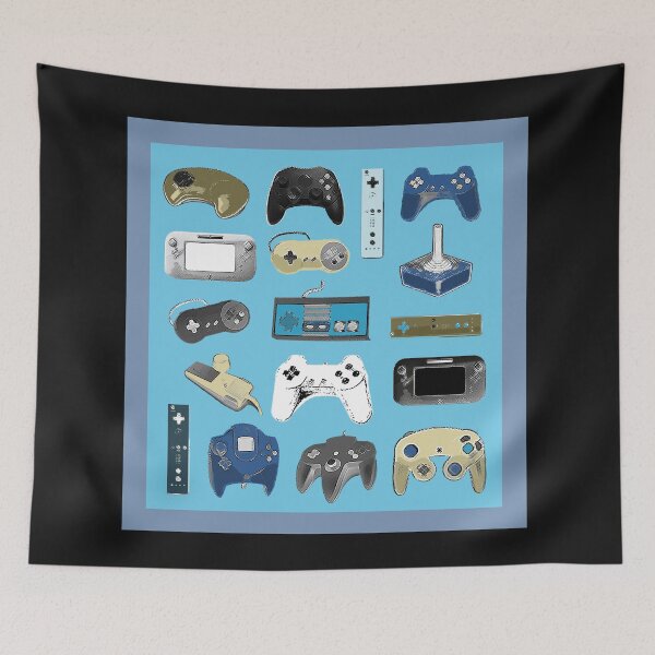 Item preview, Gaming Print - Video Game Controllers designed and sold by Jen K Wilson.