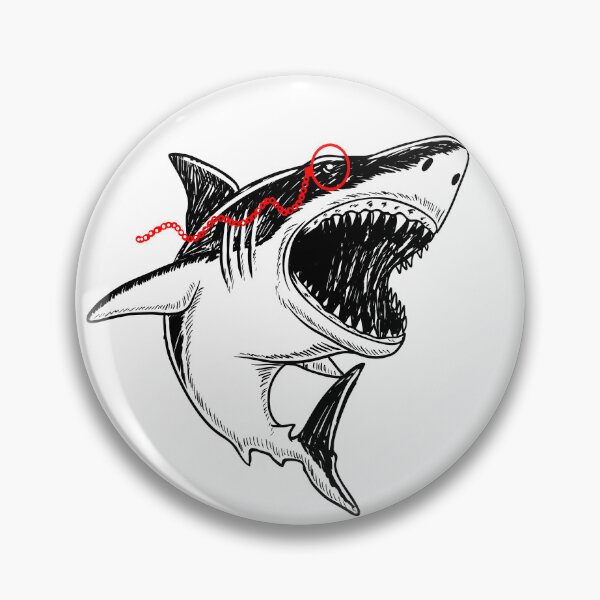 Item preview, Beautfiul and Funny Shark With Red Monocle  designed and sold by Shekevara.
