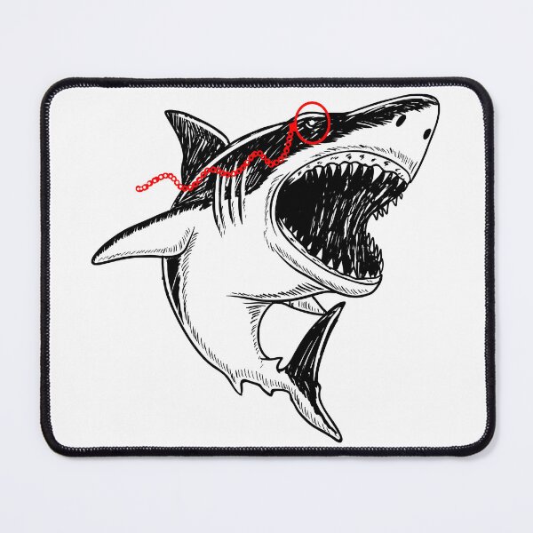 Item preview, Beautfiul and Funny Shark With Red Monocle designed and sold by Shekevara.