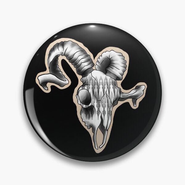 Item preview, ram skull drawing  designed and sold by Jesanns.