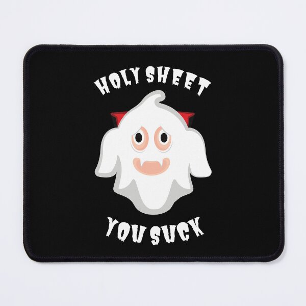 Item preview, Holy Sheet You Suck Ghost Halloween Pun designed and sold by Caregiverology.