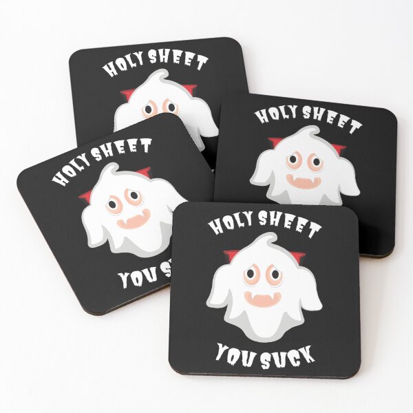 Item preview, Holy Sheet You Suck Ghost Halloween Pun designed and sold by Caregiverology.
