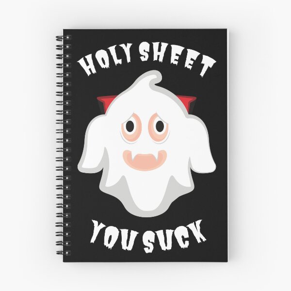 Item preview, Holy Sheet You Suck Ghost Halloween Pun designed and sold by Caregiverology.
