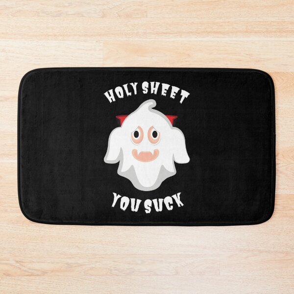 Item preview, Holy Sheet You Suck Ghost Halloween Pun designed and sold by Caregiverology.
