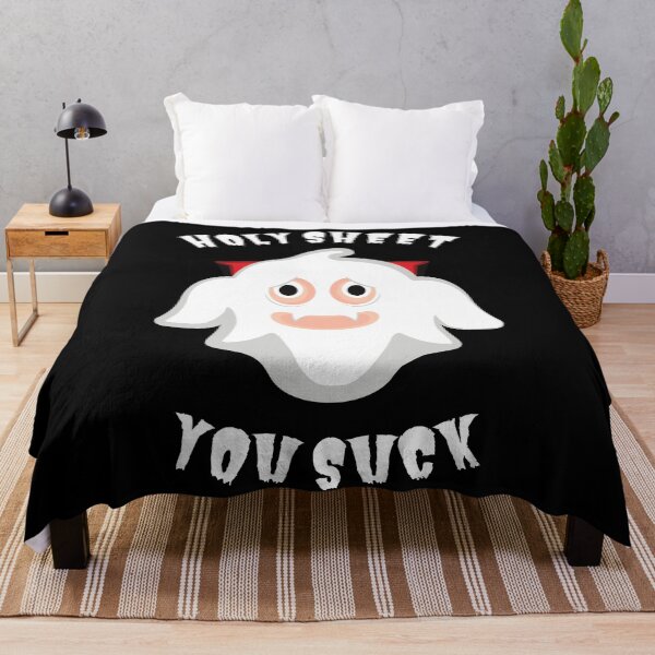 Item preview, Holy Sheet You Suck Ghost Halloween Pun designed and sold by Caregiverology.
