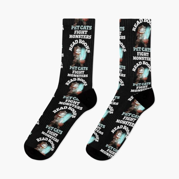 Item preview, Read Books Pet Cats Fight Monsters Knight Bookish Bibliophile designed and sold by LadySaltwater.