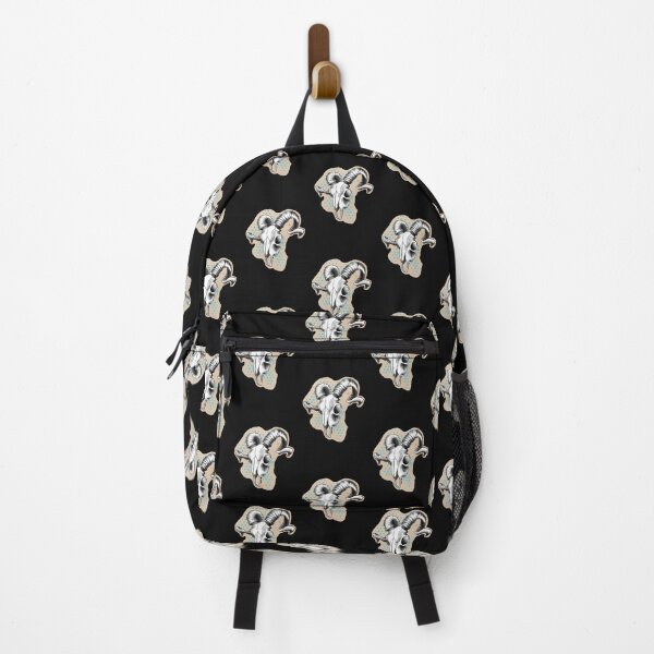 Item preview, blue dots ram skull drawing  designed and sold by Jesanns.