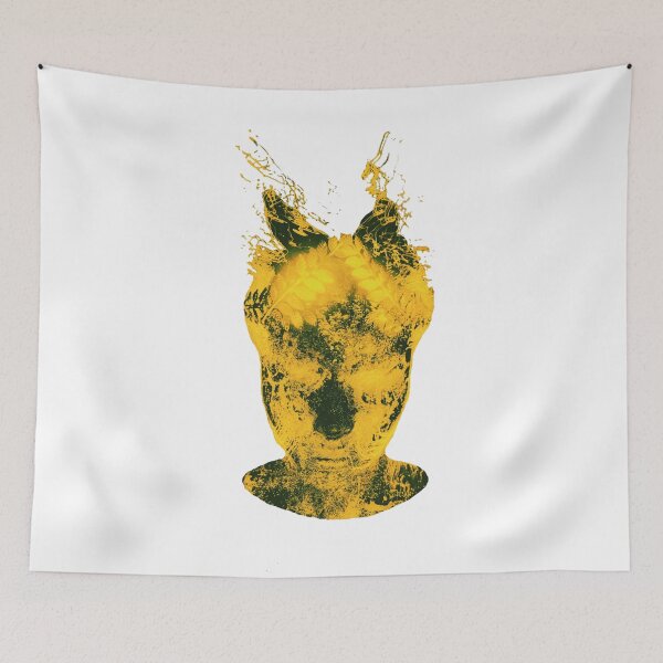 Item preview, Yellow Neon Face, Futuristic design designed and sold by Dven-Clothes.