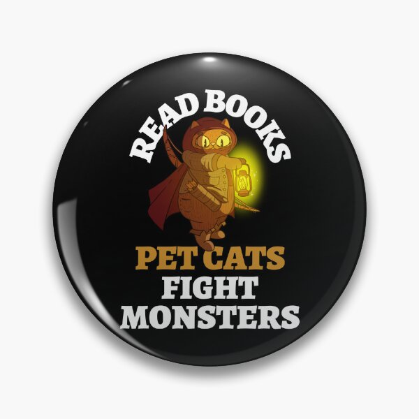 Item preview, Read Books Pet Cats Fight Monsters Archer Bookish Bibliophile designed and sold by LadySaltwater.