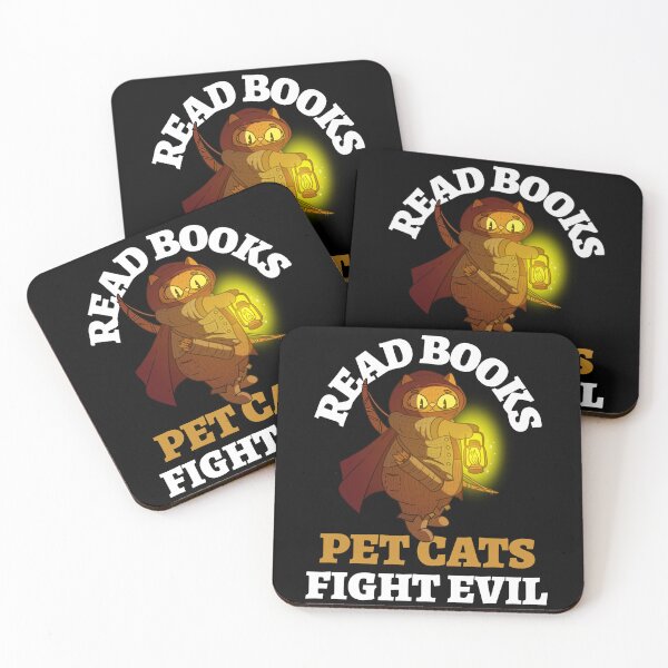 Item preview, Read Books Pet Cats Fight Evil Archer Bookish Bibliophile designed and sold by LadySaltwater.