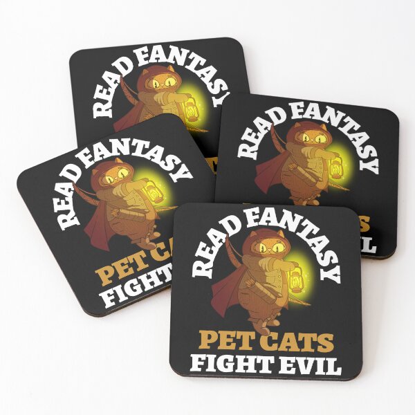 Item preview, Read Fantasy Pet Cats Fight Evil Archer Bookish Bibliophile designed and sold by LadySaltwater.