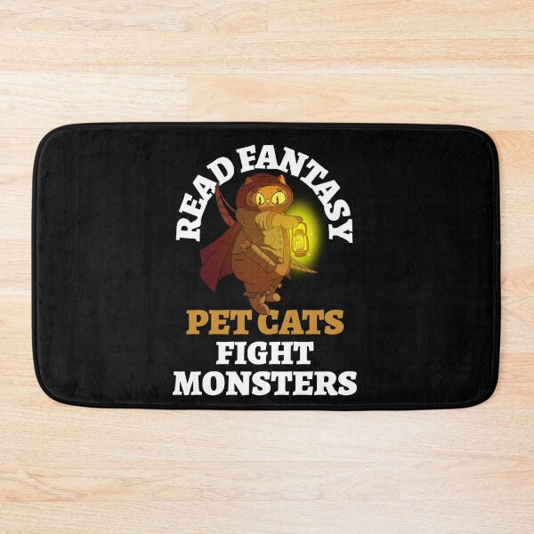 Item preview, Read Fantasy Pet Cats Fight Monsters Archer Bookish Bibliophile designed and sold by LadySaltwater.