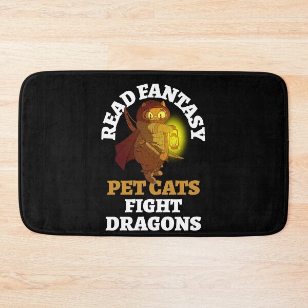 Item preview, Read Fantasy Pet Cats Fight Dragons Archer Bookish Bibliophile designed and sold by LadySaltwater.