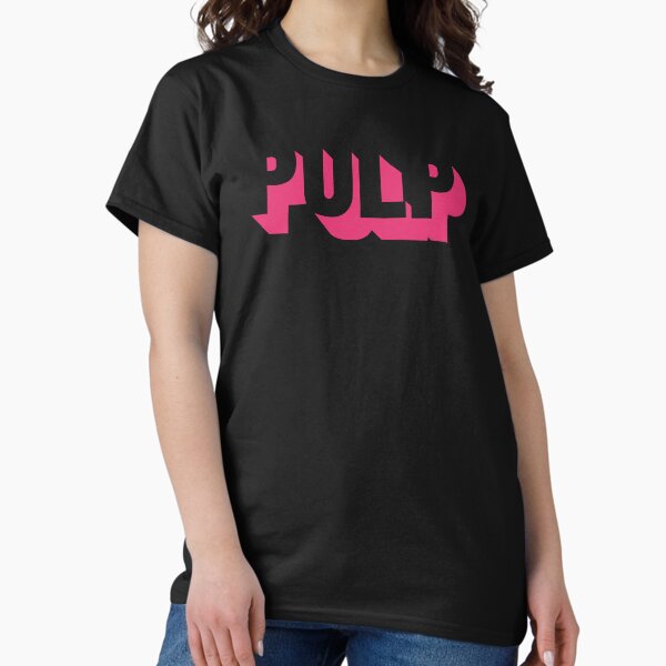 Vista previa del artículo con la obra «Pulp, Él y ella, Diferente clase, Esto es hardcore, Vintage, Britpop», diseñado y vendido por ElasticaShirts.