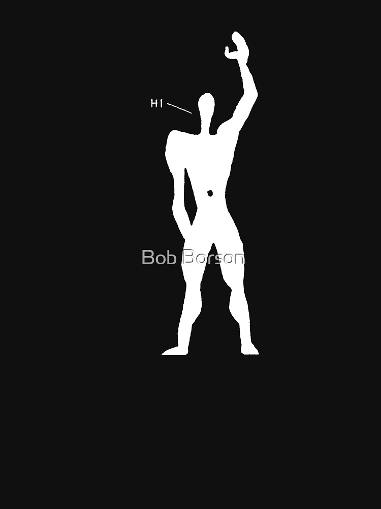 Le Corbusier - The Friendly Modular Man for dark clothing by bobborson