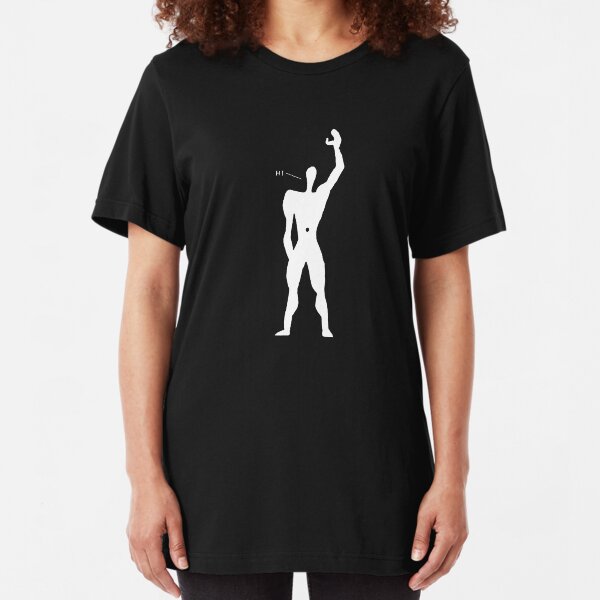 Le Corbusier - The Friendly Modular Man for dark clothing Slim Fit T-Shirt