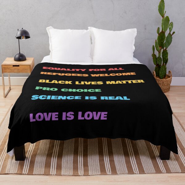 Item preview, HUMAN RIGHTS MANIFESTO Rainbow text - pride flag science is real designed and sold by Inspirationmotivation.
