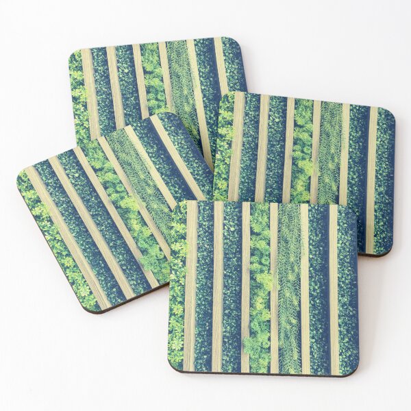 Item preview, green nature vertical stripes designed and sold by Pattern King.
