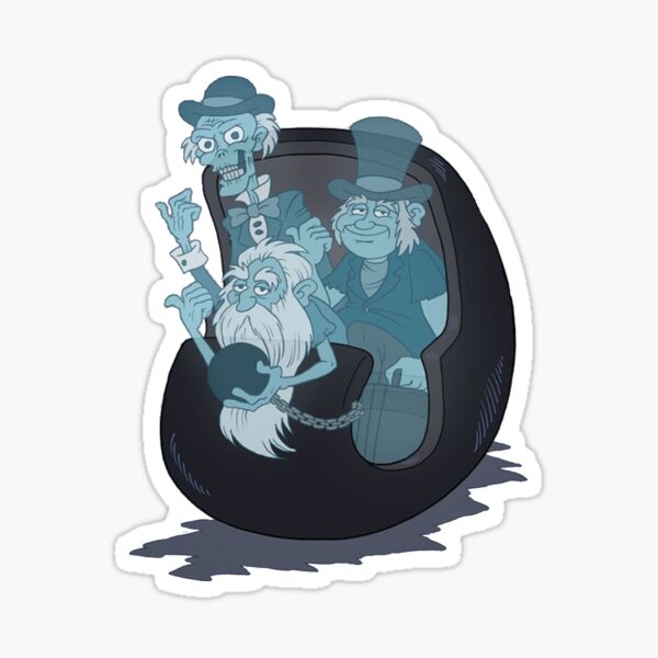 Haunted Mansion Hitchhiking Ghosts Sticker