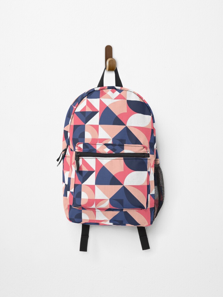 Thumbnail 1 of 3, Backpack, abstract geometry pattern designed and sold by PATTRENKING.