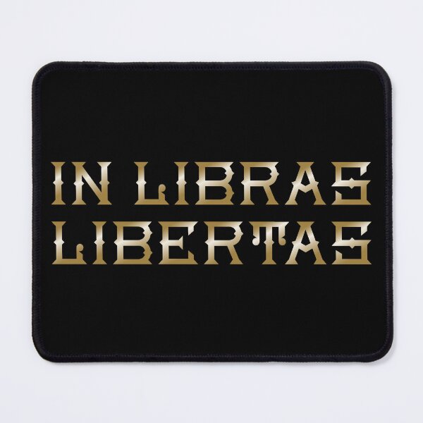 Item preview, In Libras Libertas - In Books Freedom - Dark Academia Aesthetic designed and sold by WhimsyAndMojo.