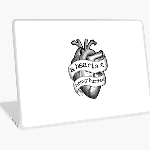 A Heart's A Heavy Burden - ANATOMICAL Laptop Skin