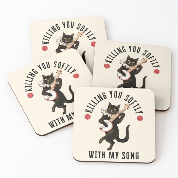Item preview, DND BARD CLASS: Cat killing you softly with my song designed and sold by DungeonAtelier.
