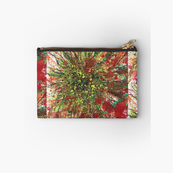 Item preview, Flowers From The Seeds Of Love #193 Bold Unique Vibrant Multicolor Hand-painted OOAK Abstract Painting Detail 1 New Age Positive Vibes Inspired By Flora Floral Botany Plant Nature Boho Flower Pattern designed and sold by Rainbow Artist Orlando L.
