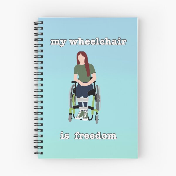 Item preview, My Wheelchair is Freedom (blue/green background) designed and sold by jenstarzec.