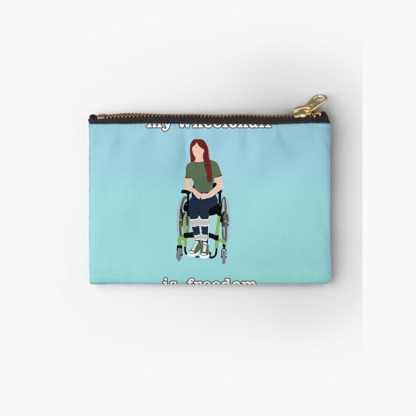 Item preview, My Wheelchair is Freedom (blue/green background) designed and sold by jenstarzec.