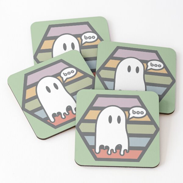 Item preview, Boo  (Soft Color Palette) Cute Halloween Hexagon Design designed and sold by vron615.