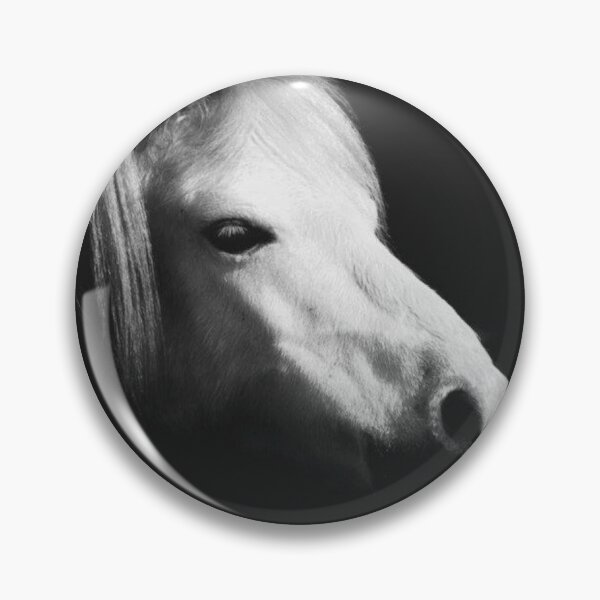 Item preview, white horse portrait designed and sold by Francespoppy.