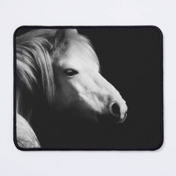 Item preview, white horse portrait designed and sold by Francespoppy.