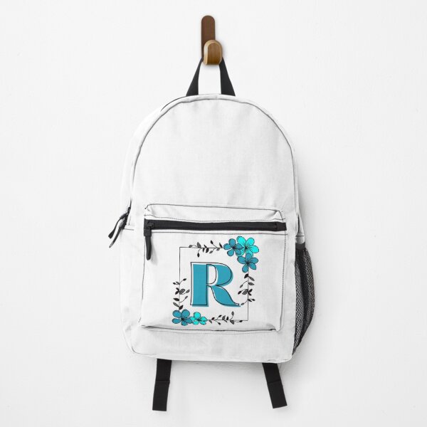Item preview, Blue Monogram R with Blue Floral Frame designed and sold by Coffee Lifestyle.