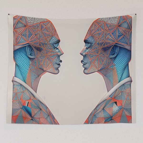 Item preview, Two Geometric Figure in Profile designed and sold by skillunused.