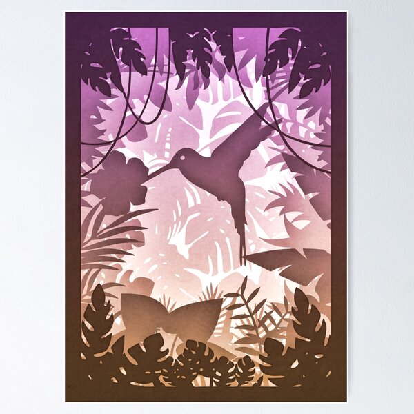 Item preview, Tropical Hummingbird Design with Purple Light designed and sold by linda192.