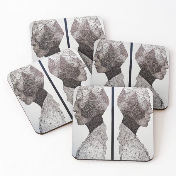 Item preview, Two People in Profile with Their Back to Each Other designed and sold by skillunused.