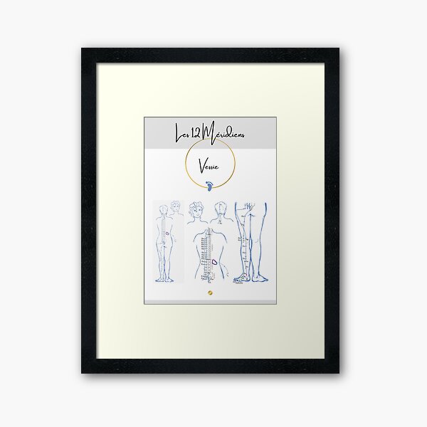 Bladder meridian Framed Art Print