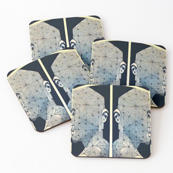 Item preview, Two Faces in Profile with Their Back to Each Other designed and sold by skillunused.