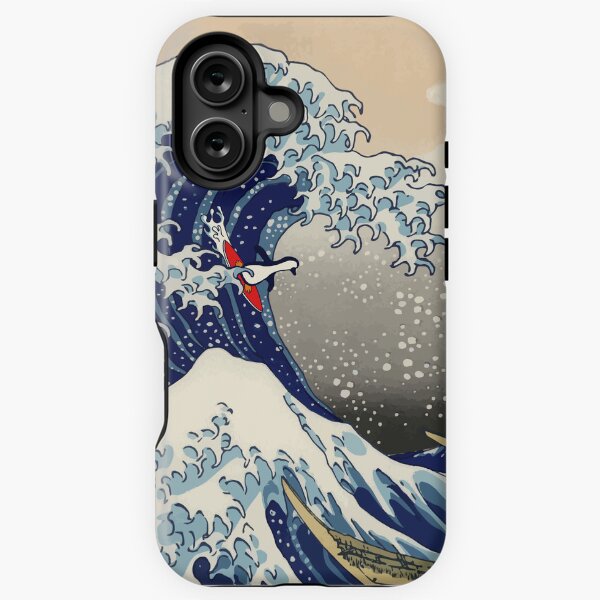 Item preview, Penguin Surfing the Great Wave designed and sold by kmg001.