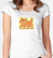 A happy little kitten Women's Fitted Scoop T-Shirt