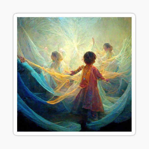 Item preview, Children play with eurythmy form and silks designed and sold by EarthandEase.