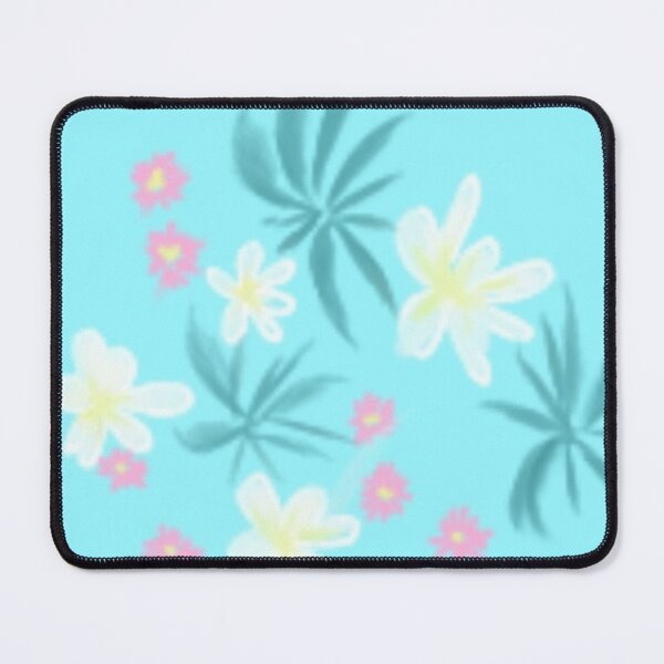 Item preview, Tropical Flowers on Turquoise (for the New Turquoise Option Tshirts, etc.) designed and sold by IvaRenee.