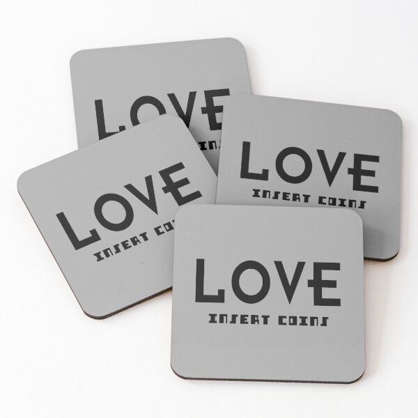 Item preview, LOVE - INSERT COINS. BLACK. designed and sold by 5hertz.